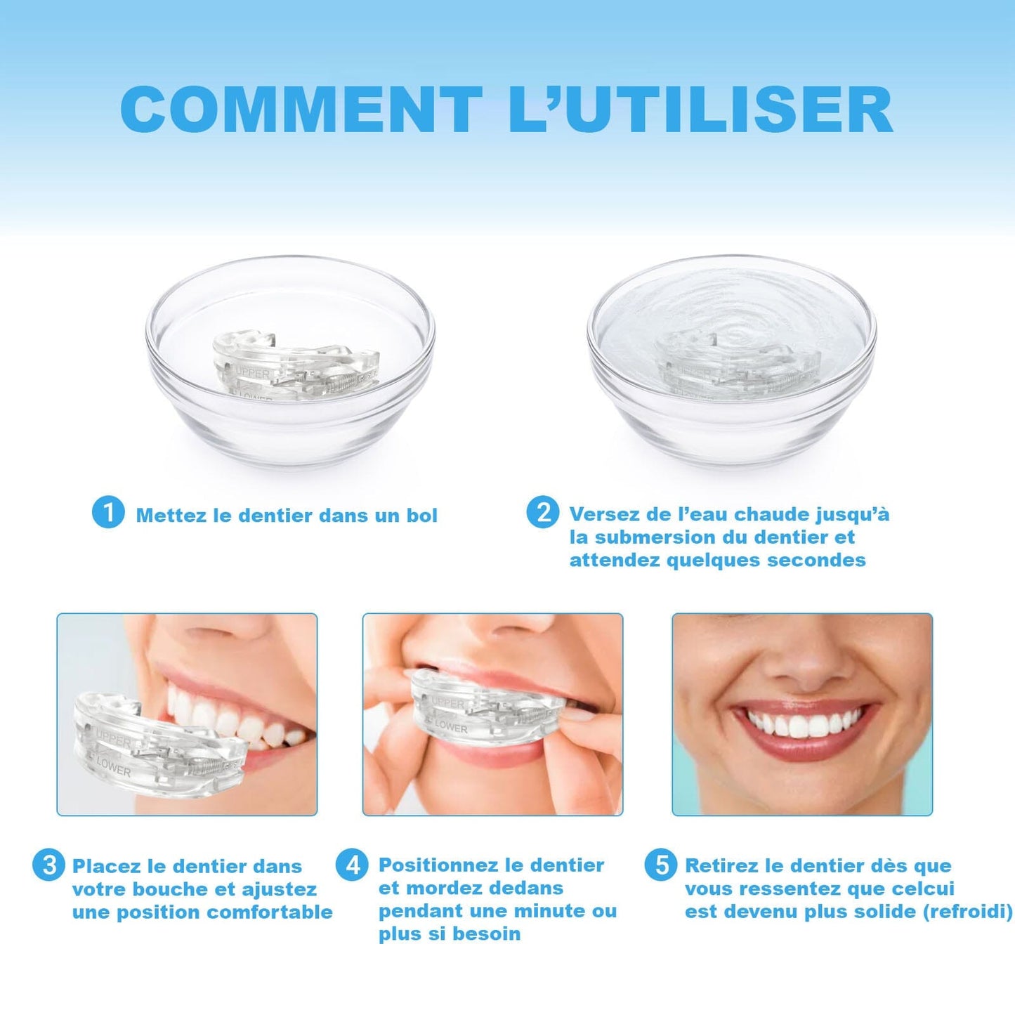 Protège-Dents Anti-Ronflement, Bruxisme et Apnée