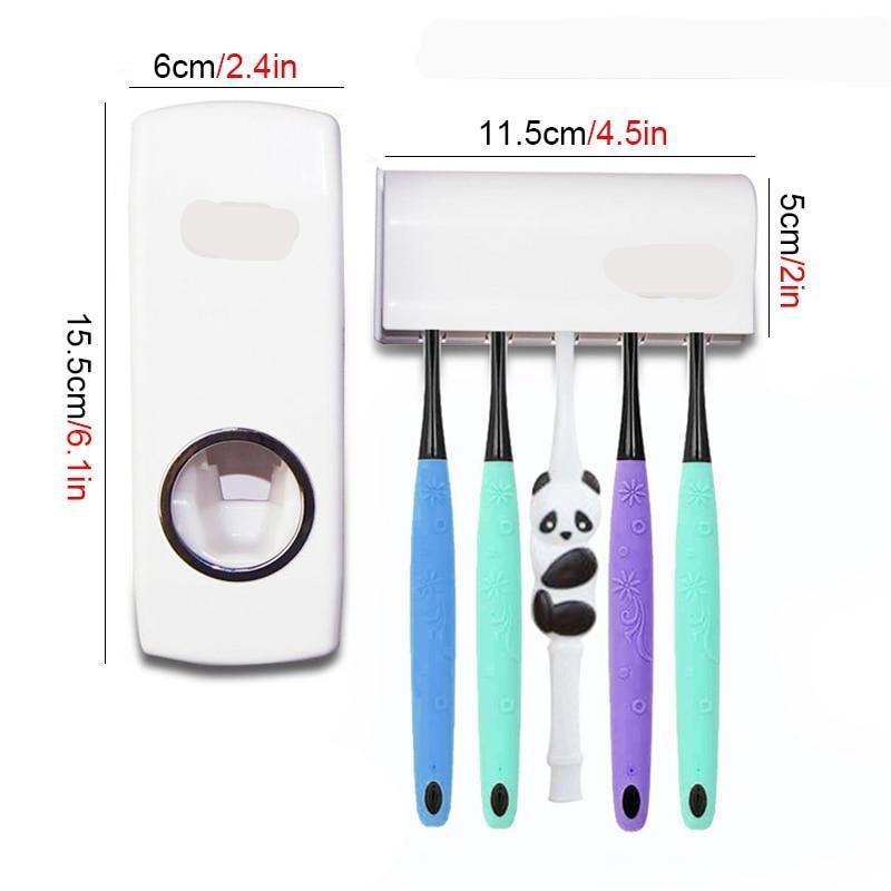Distributeur de dentifrice avec porte brosse à dent