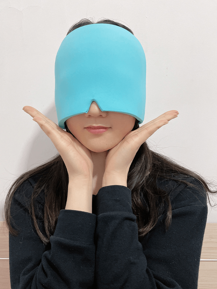 Bonnet anti-migraine chaud/froid