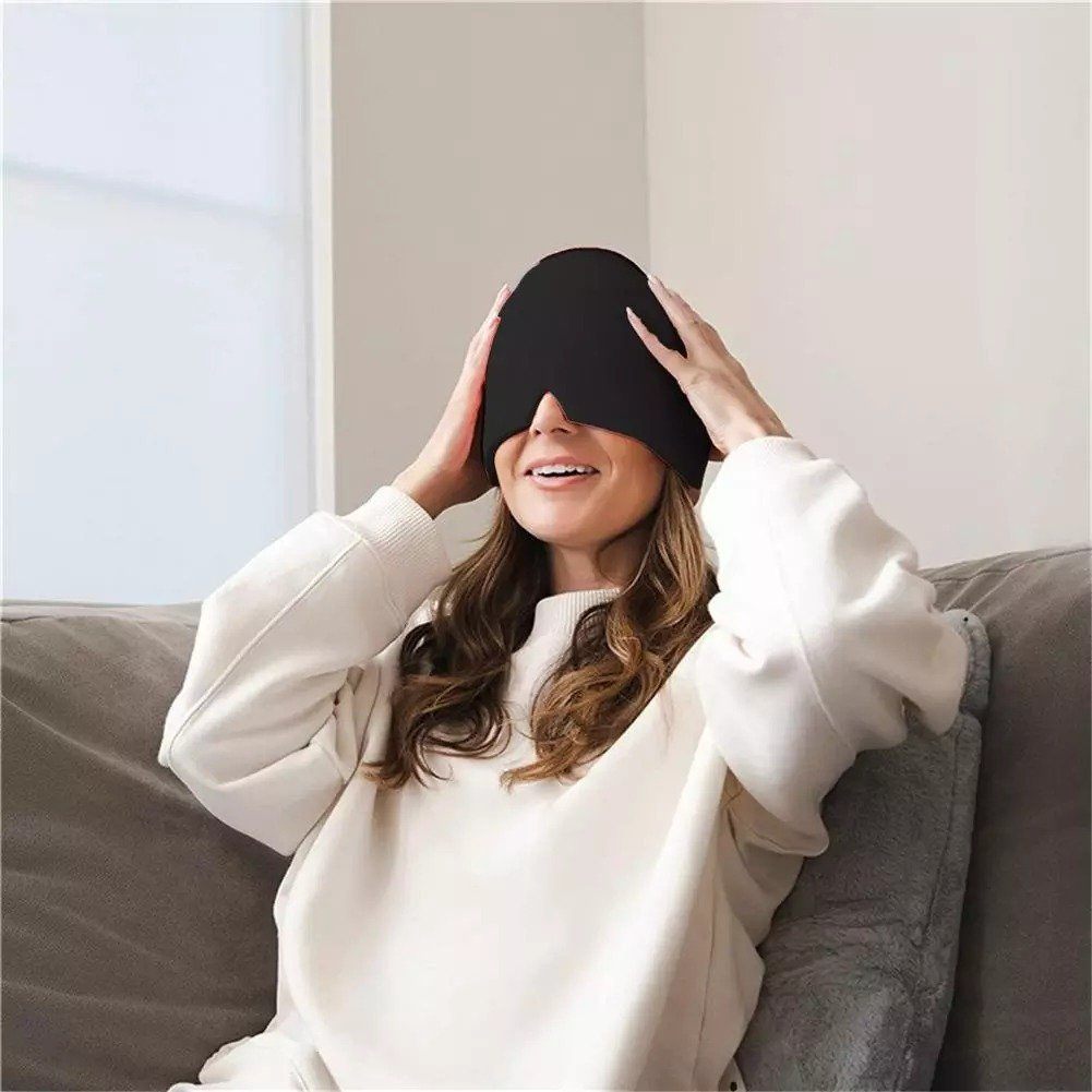 Bonnet anti-migraine chaud/froid