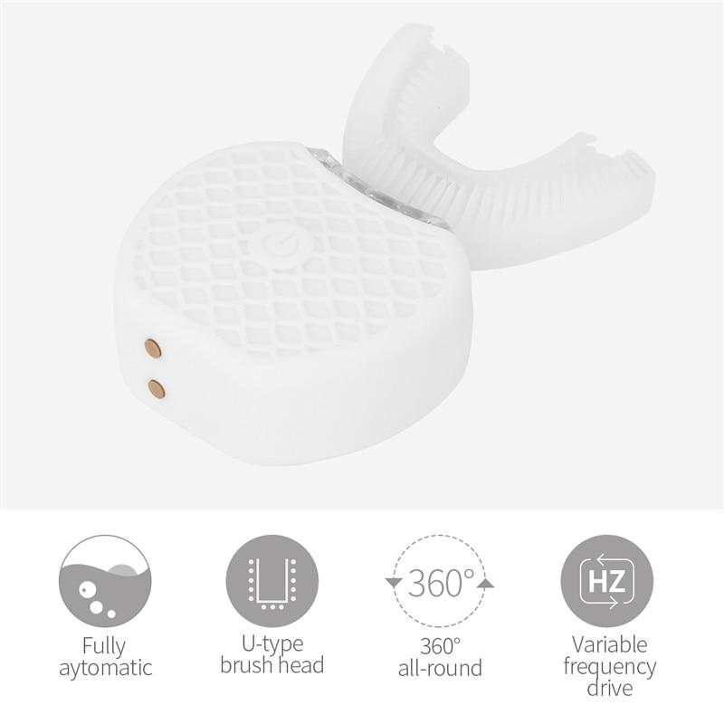 Brosse à dents ultrason en forme de U