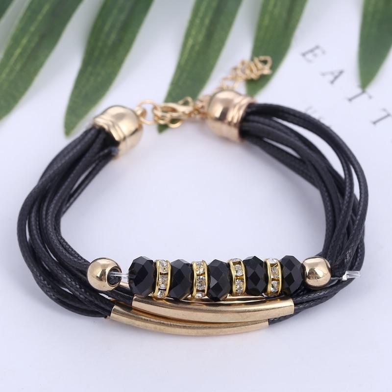Bracelet cuir et perles