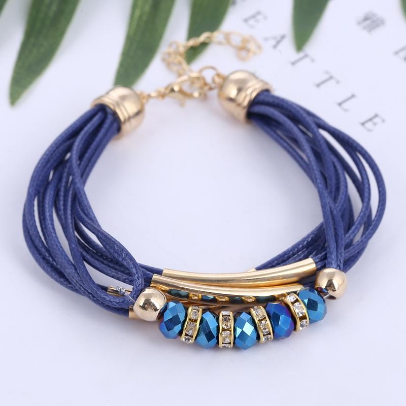 Bracelet cuir et perles