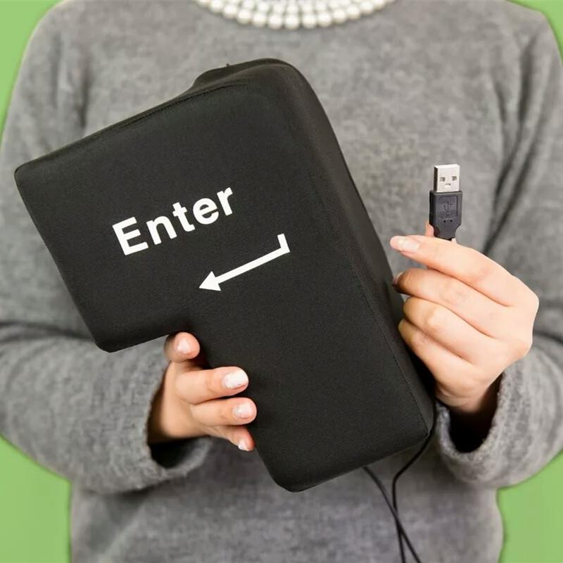 Touche "Entrée" géante - Coussin anti stress