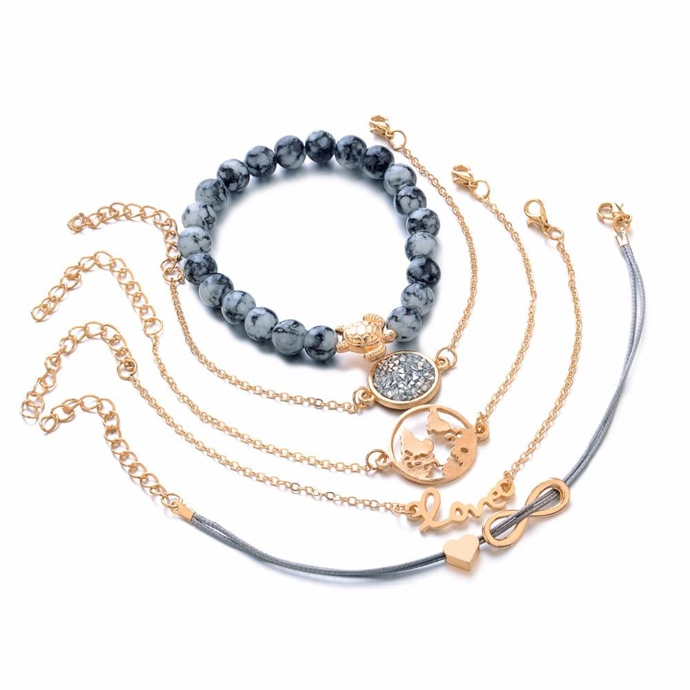 Ensemble de 5 bracelets