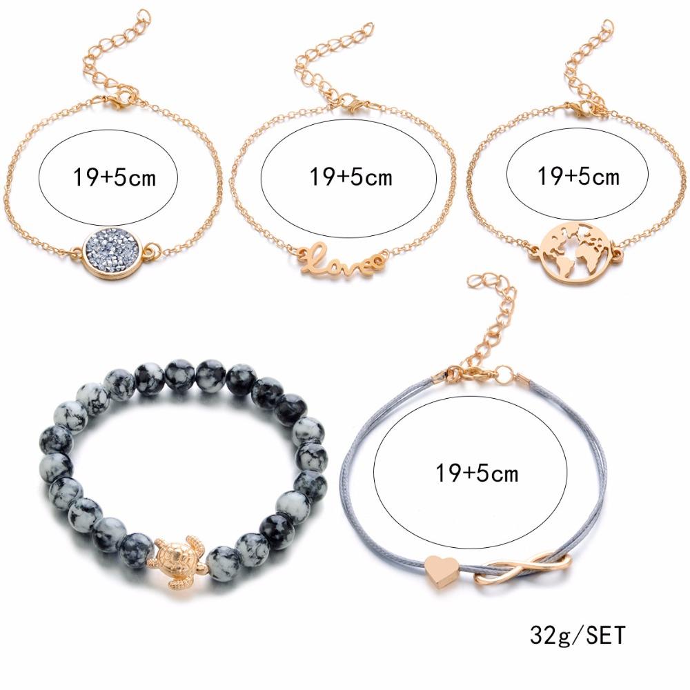 Ensemble de 5 bracelets