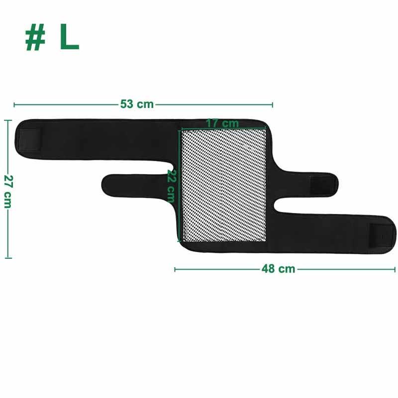 Paire de Genouillère magnétique auto-chauffante à la tourmaline