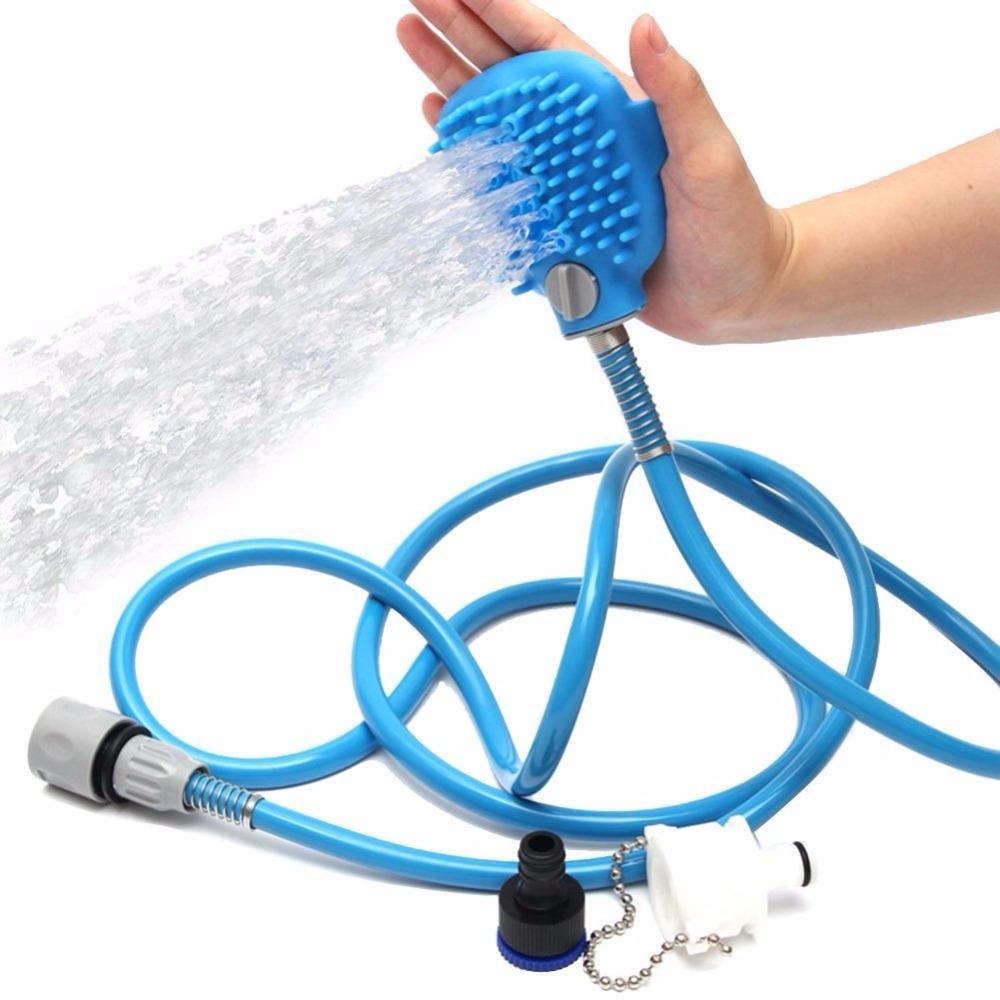 Kit Brosse De Bain Pulvérisateur Pour Toilettage De Chien