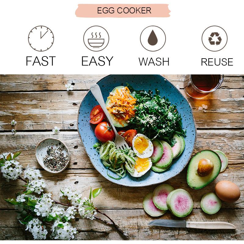 Cuiseurs à oeufs durs sans coquille Egglettes - Packs de 6, 4 et 3