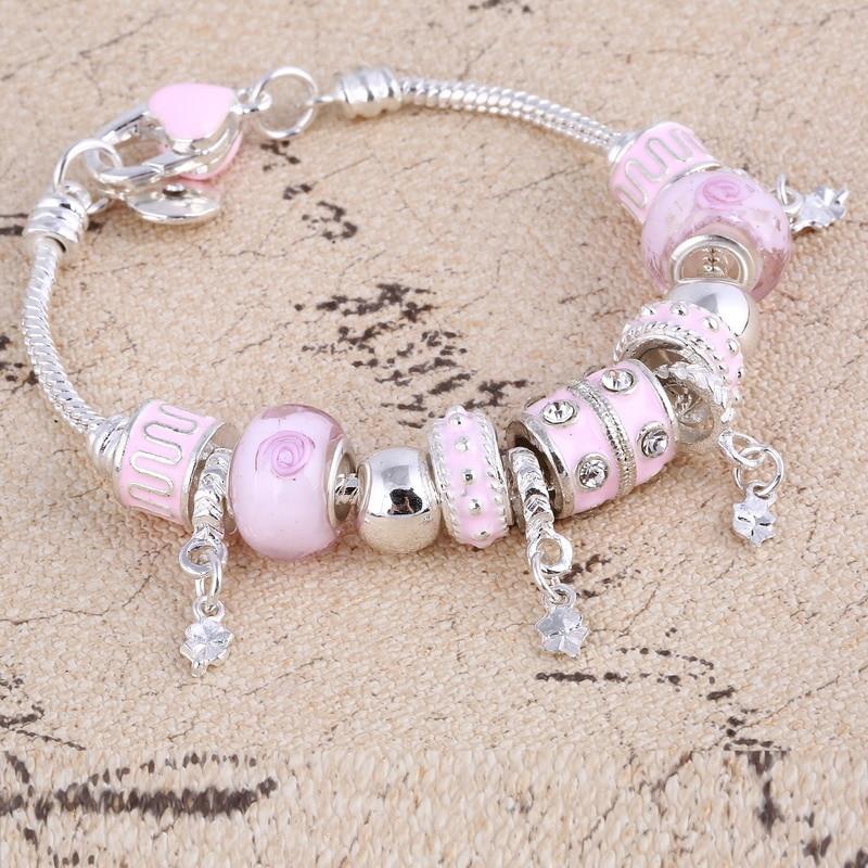 Bracelet argent avec pendentifs