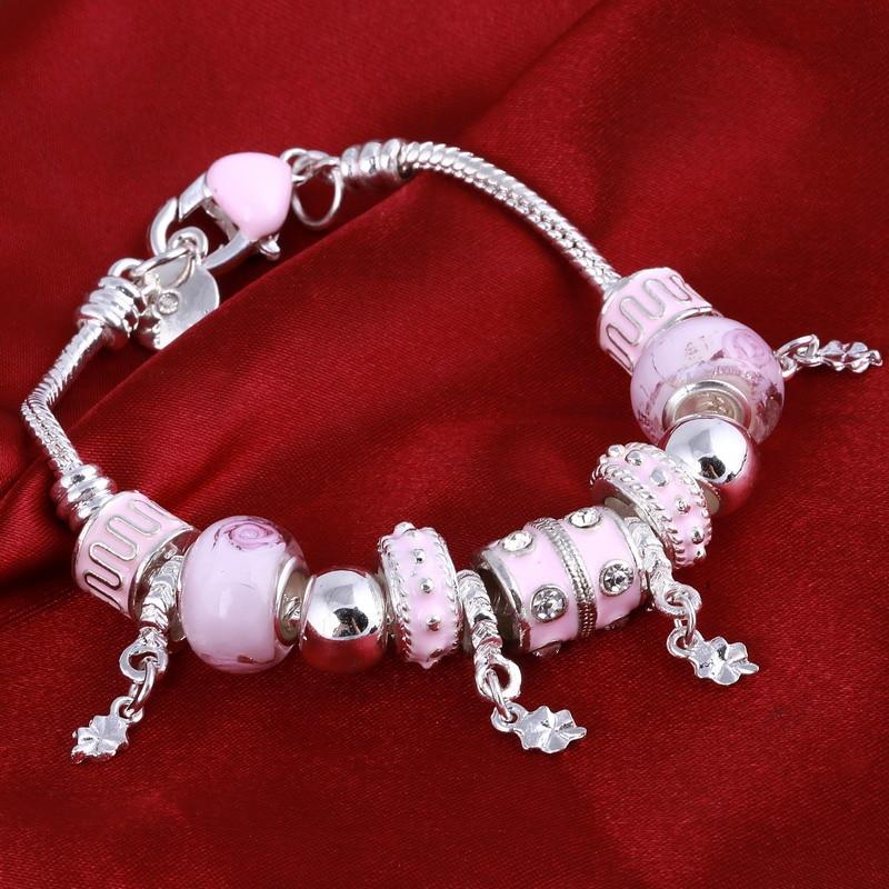 Bracelet argent avec pendentifs
