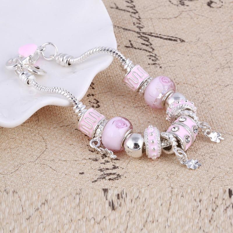 Bracelet argent avec pendentifs