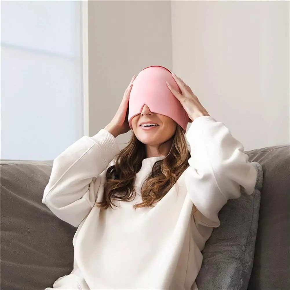 Bonnet anti-migraine chaud/froid