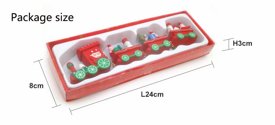 Train de Noël en bois