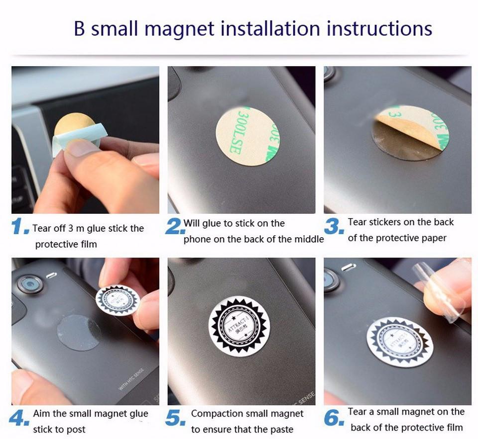 Support magnétique universel de voiture 360 degrés pour smartphone/Iphone