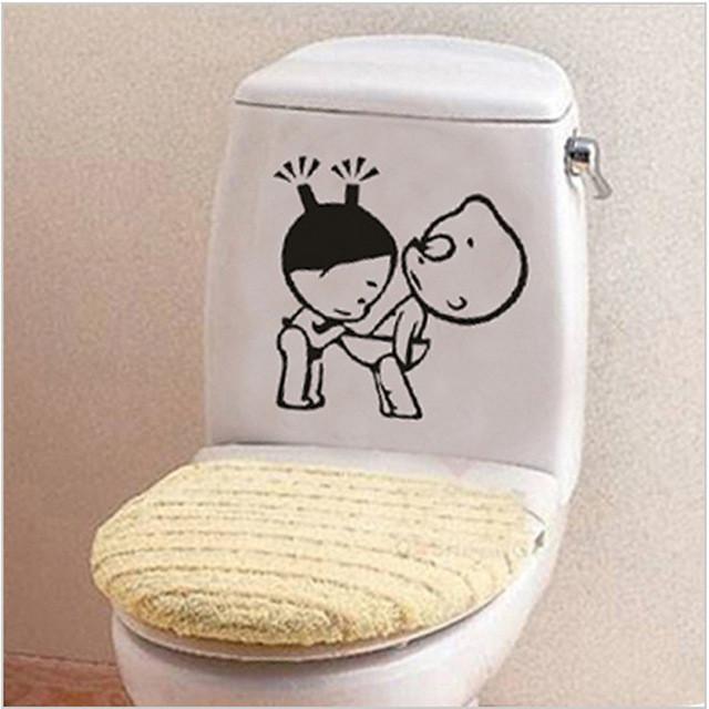 Adhésif insolite imperméable pour WC