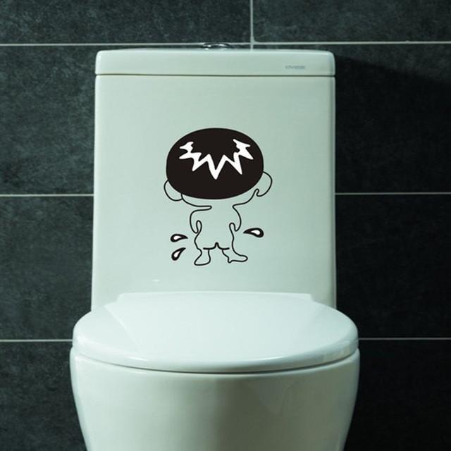 Adhésif insolite imperméable pour WC