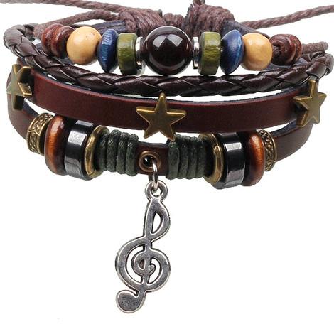 bracelet vintage unisex clé de sol