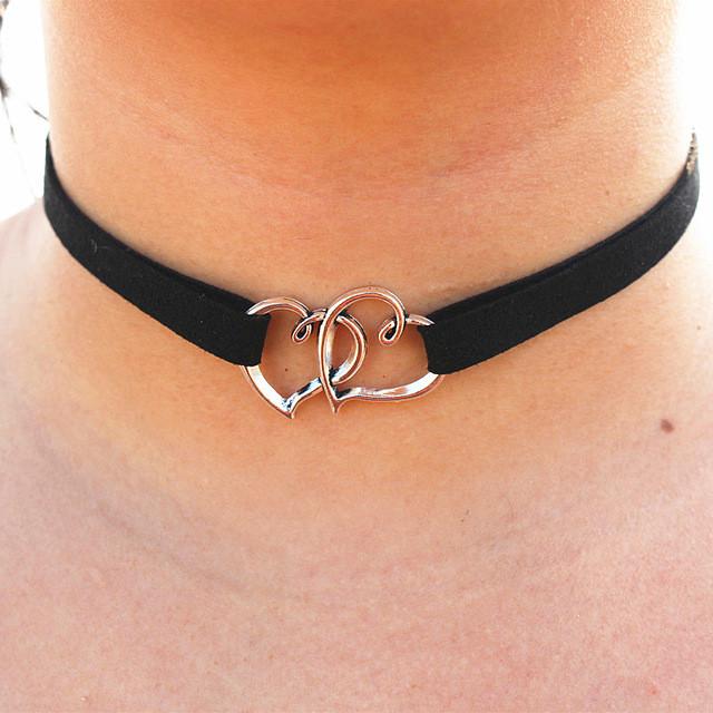 Collier en daim design pour femme
