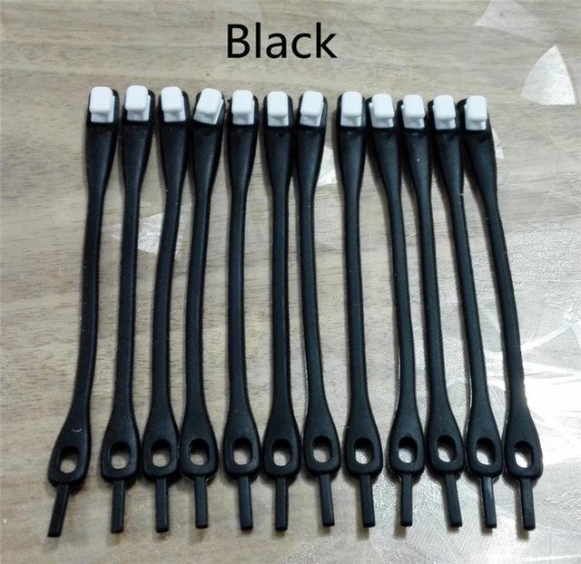 16 Lacets en silicone sans noeud