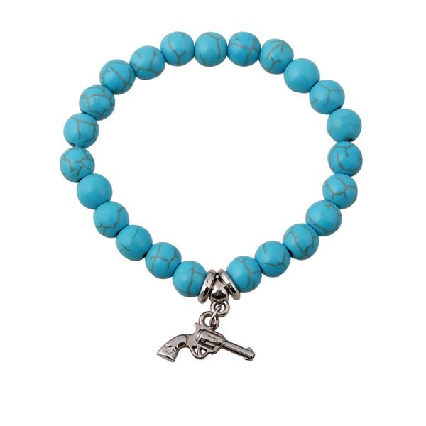 Bracelet en pierre turquoise