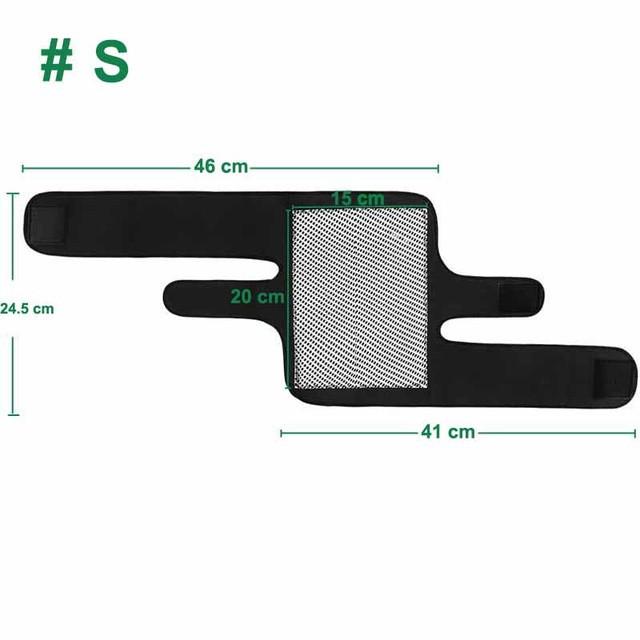 genouillère auto-chauffant tourmaline taille S