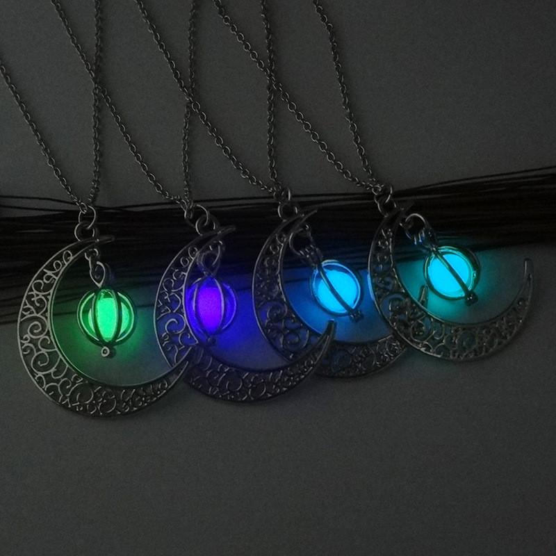 collier en lune lumineux multicouleur