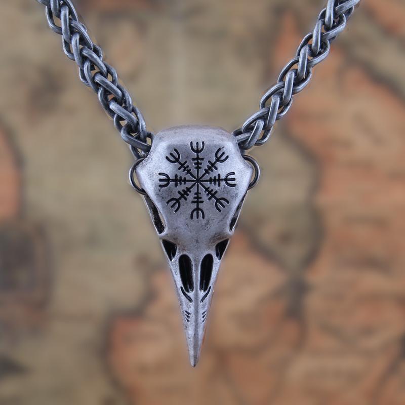 Pendentif Vicking Crane de Corbeau
