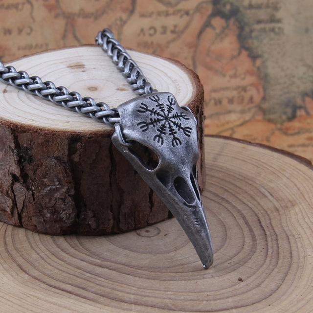 Pendentif Vicking Crane de Corbeau