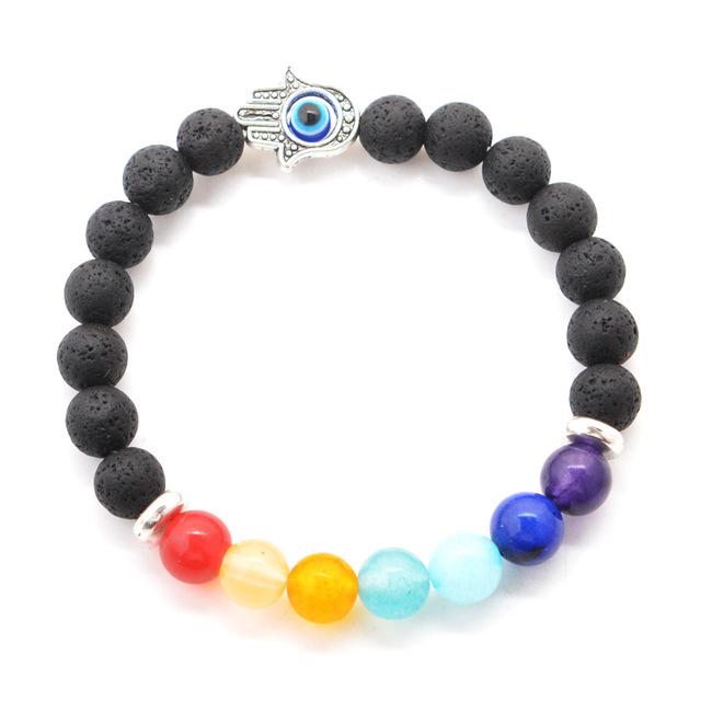 Bracelet 7 chakras en pierres naturelles