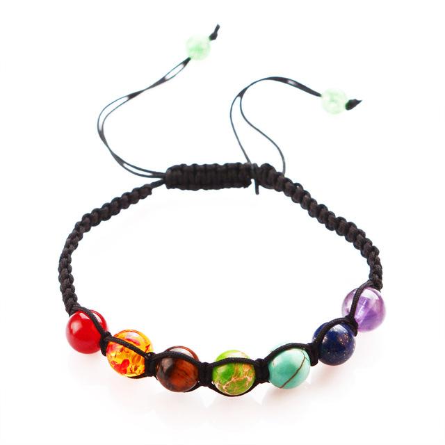 Bracelet 7 chakras en pierres naturelles