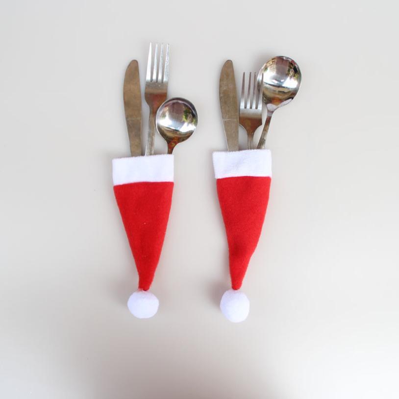 Set de 10 pochettes à couverts spécial Noël