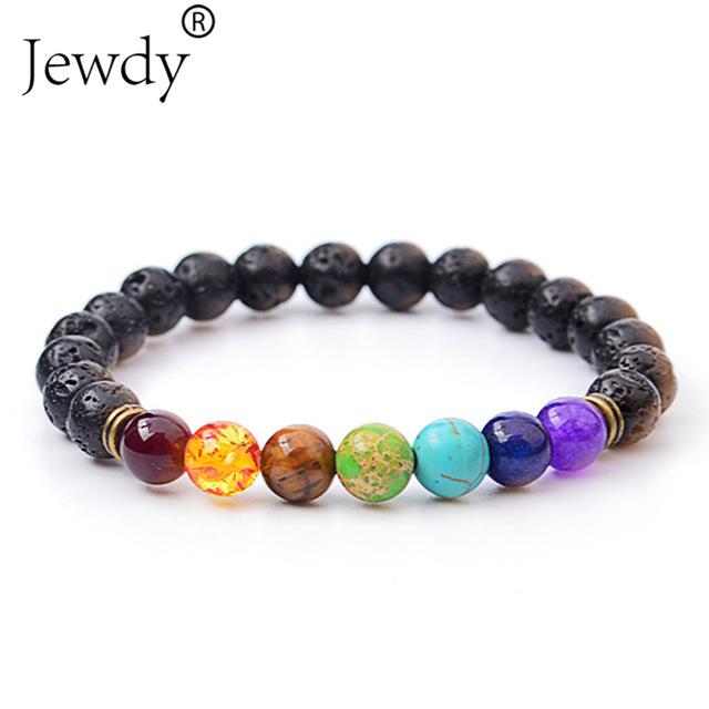 Bracelet 7 chakras en pierres naturelles