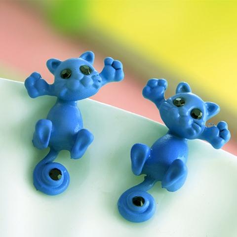 Boucles d'oreilles en forme de chat