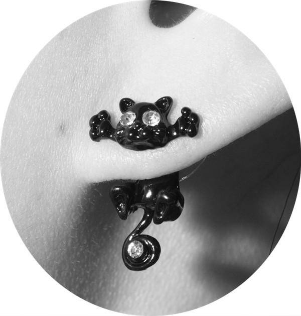 Boucles d'oreilles en forme de chat