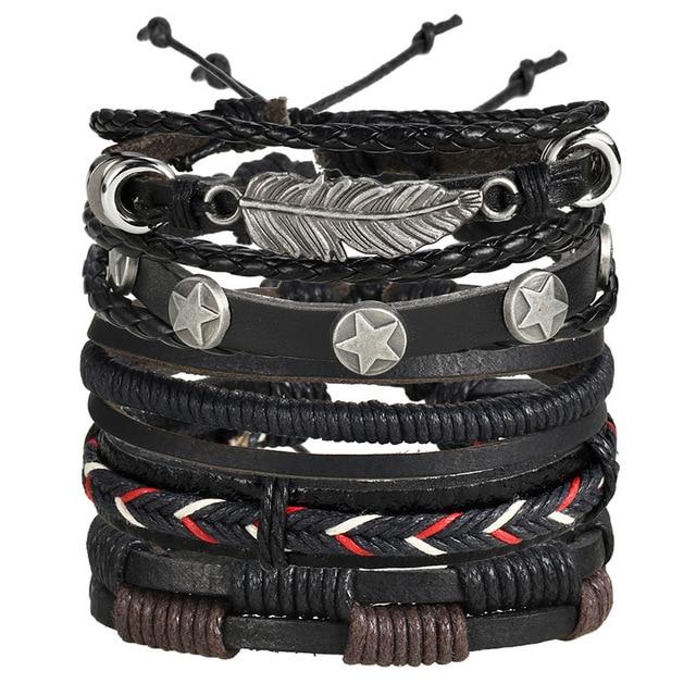 Bracelet multicouches hommes