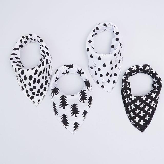 Pack de 4 Bavoirs Fashion Mixtes Super Absorbants