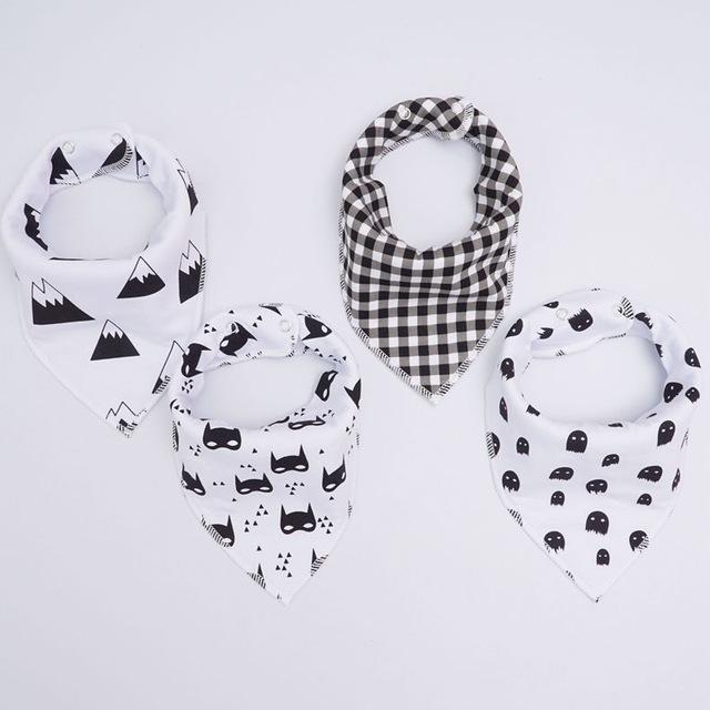Pack de 4 Bavoirs Fashion Mixtes Super Absorbants
