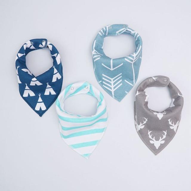 Pack de 4 Bavoirs Fashion Mixtes Super Absorbants