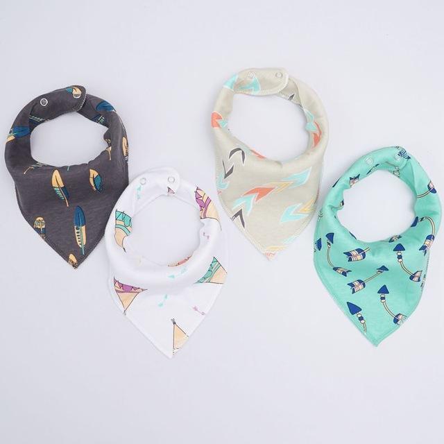 Pack de 4 Bavoirs Fashion Mixtes Super Absorbants