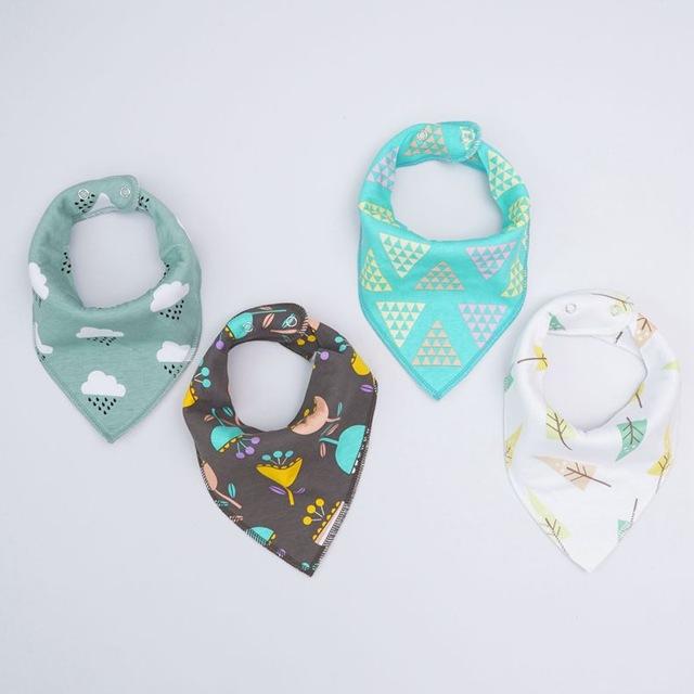 Pack de 4 Bavoirs Fashion Mixtes Super Absorbants