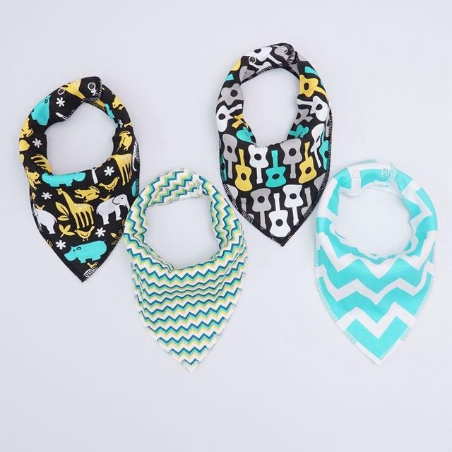 Pack de 4 Bavoirs Fashion Mixtes Super Absorbants