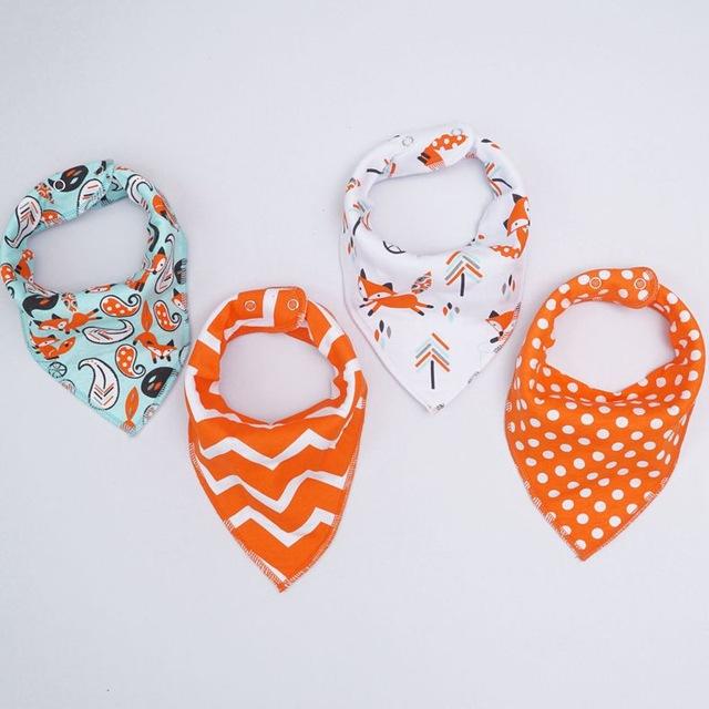 Pack de 4 Bavoirs Fashion Mixtes Super Absorbants