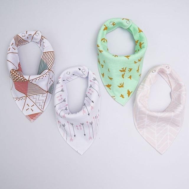 Pack de 4 Bavoirs Fashion Mixtes Super Absorbants