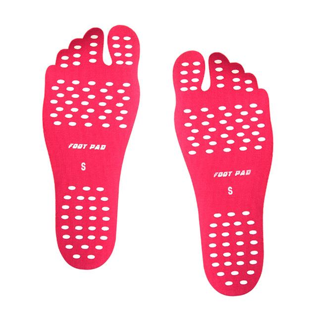 Semelles adhésives, pour marcher pieds nus en toute sécurité