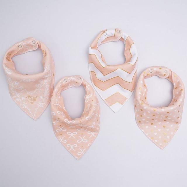 Pack de 4 Bavoirs Fashion Mixtes Super Absorbants