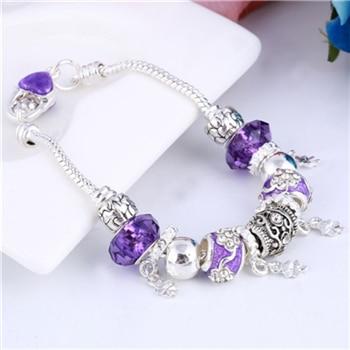 Bracelet argent avec pendentifs