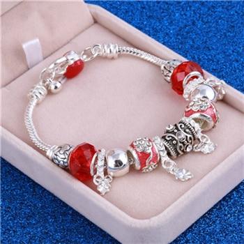 Bracelet argent avec pendentifs