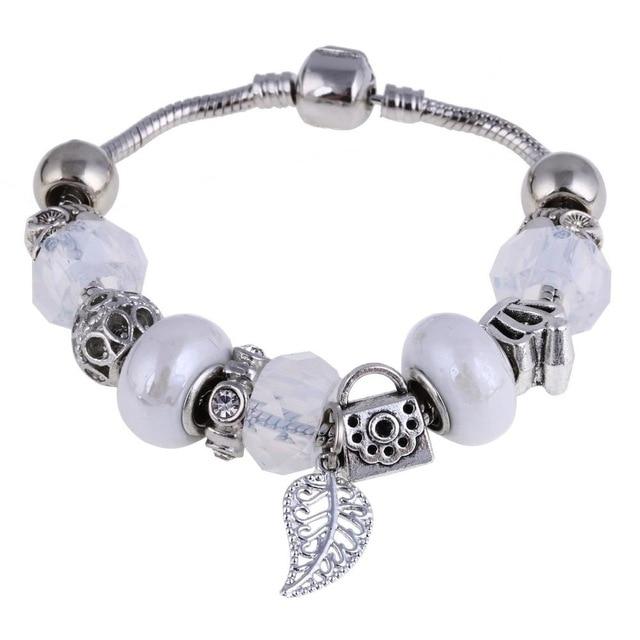 Bracelet argent avec pendentifs