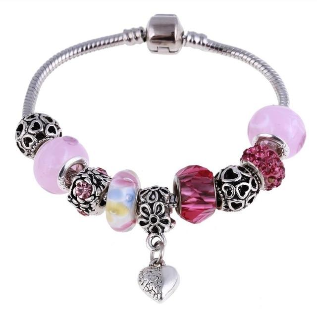 Bracelet argent avec pendentifs